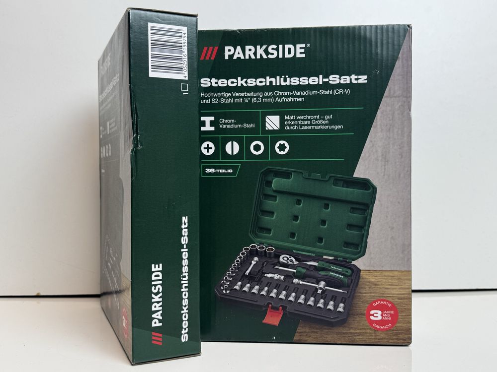 Новий набір торцевих гайкових ключів PARKSIDE 36шт HG09816 Німечинна