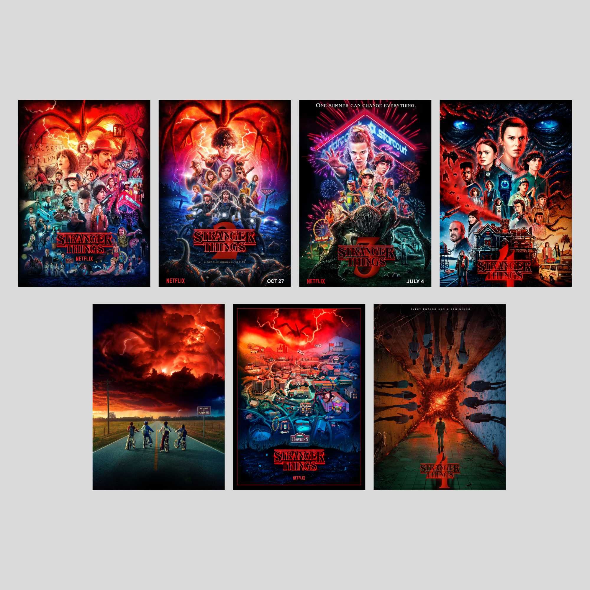 Постери серіалу Stranger Things / Дивні дива / А3