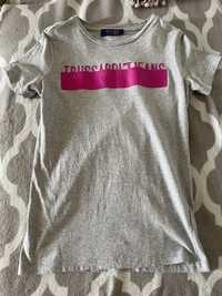 Koszulka top t-shirt szary popielaty Trussardi Jeans Dior Prada Kenzo