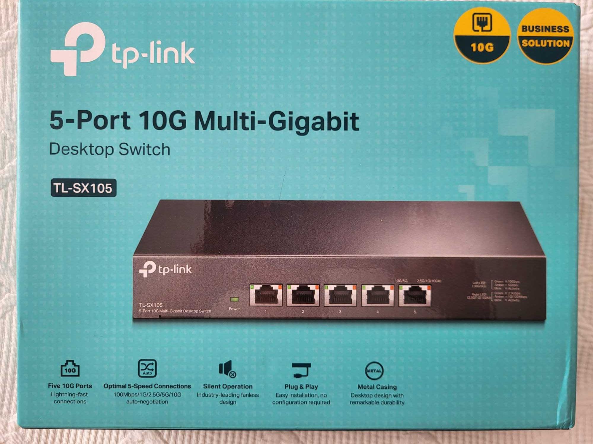 Tp-link Switch de Rede 5 Portas 10G - TL-SX105