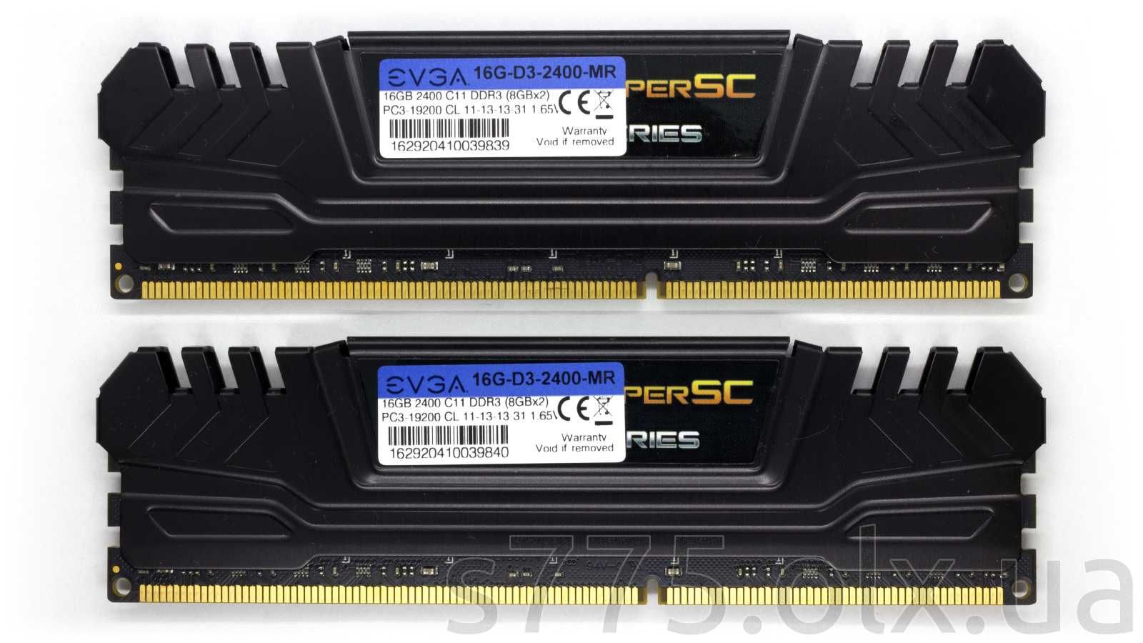 Оперативная память DDR3-2400 16GB 32GB Corsair, EVGA