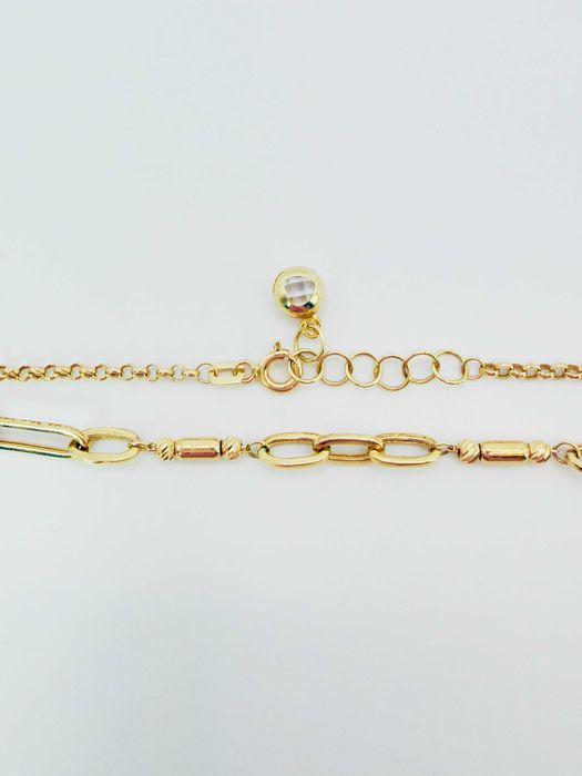 Nowa złota bransoletka PR.585 14K 20cm