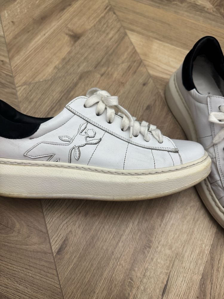 Patrizia Pepe trampki buty adidasy snekersy skórzane 40