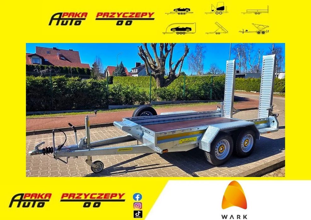 Wark 35/31 Przyczepa Podkoparkowa 370X180 CM, DMC 3500 KG z najazdami aluminiowymi