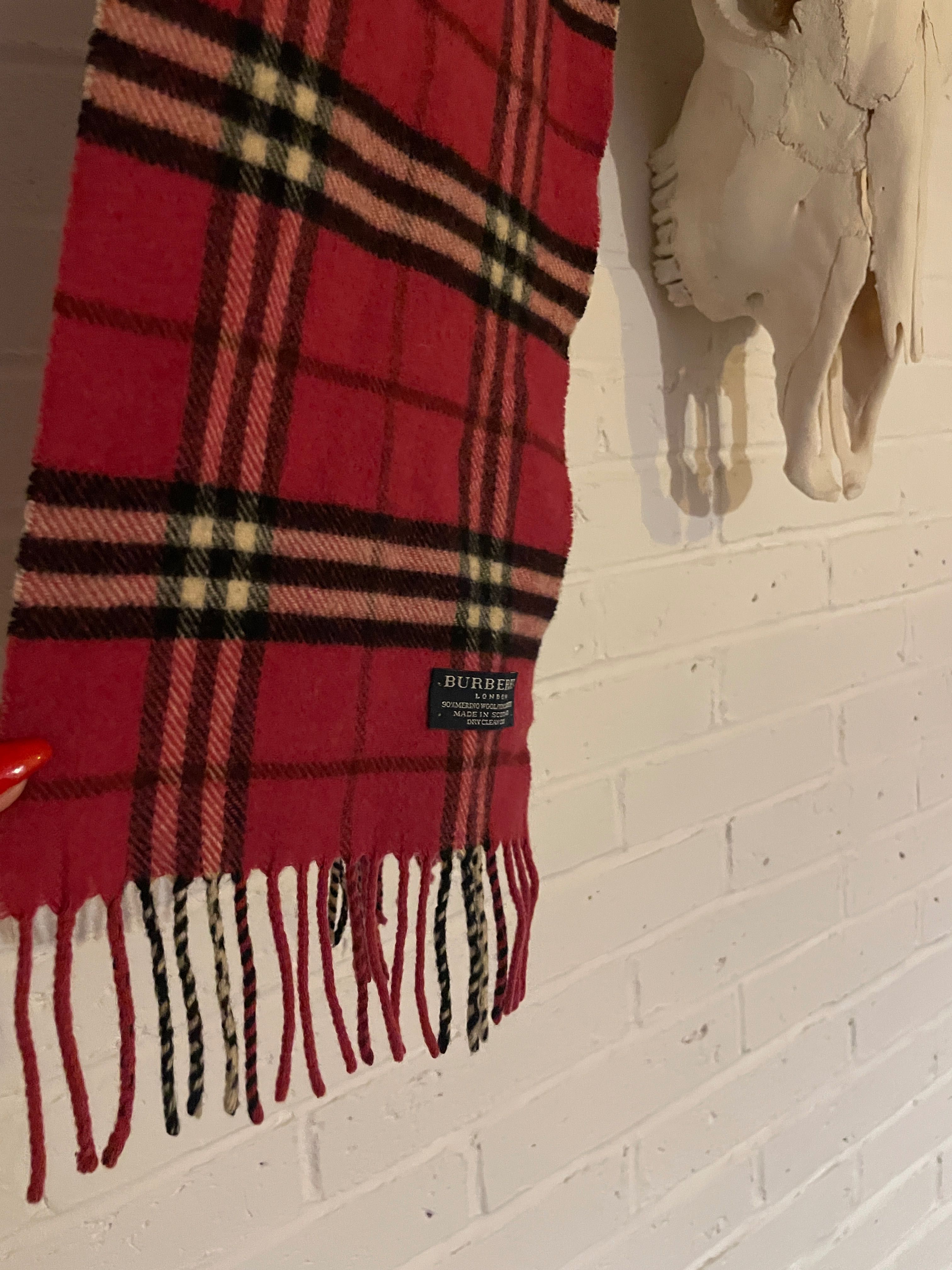 Burberry London szal szalik oryginał 90% wełna jagnięca 10% kaszmir