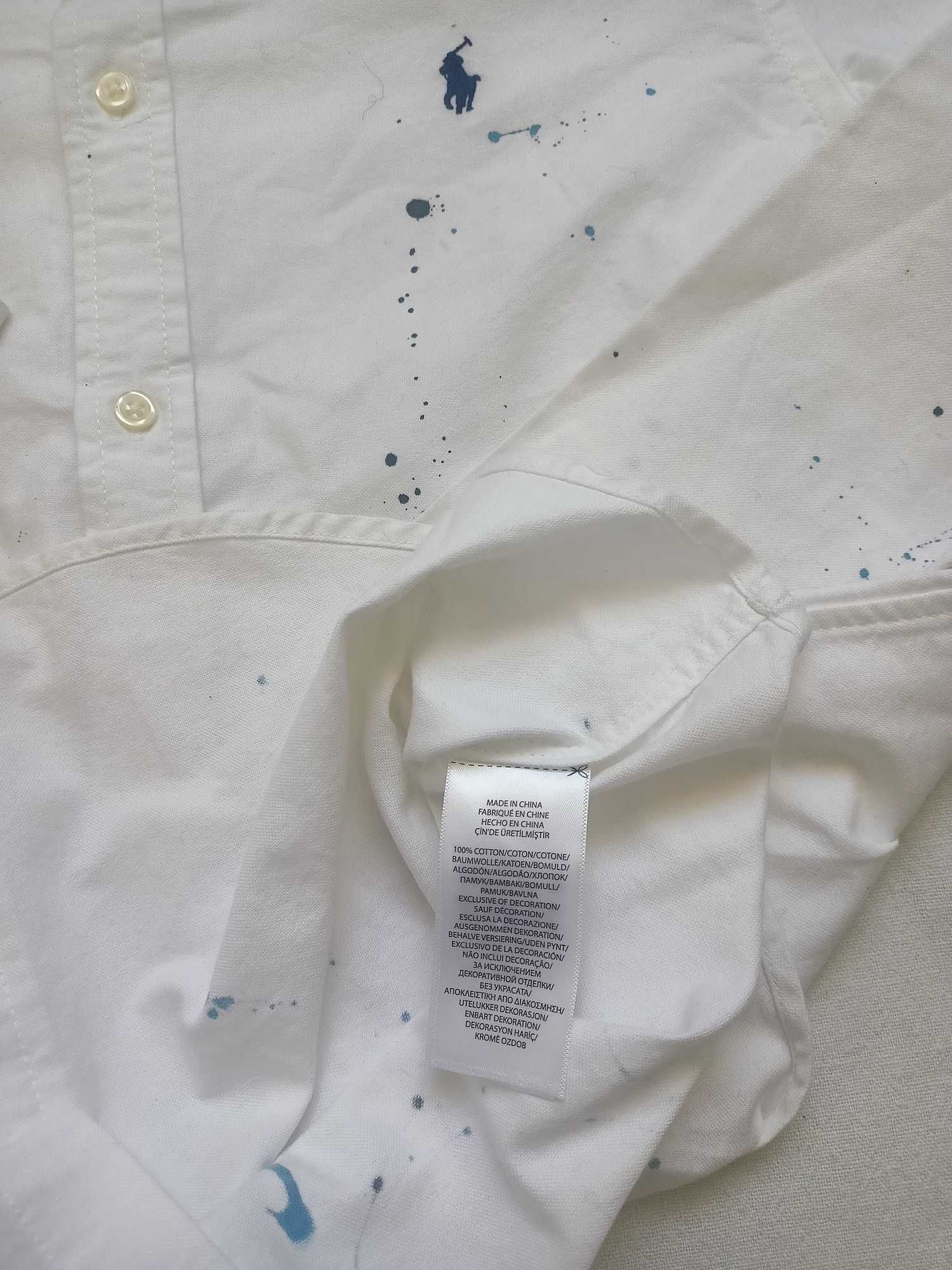 Ralph Lauren nowa biała oryginalna koszula rozm. z met. 18-20 (S)