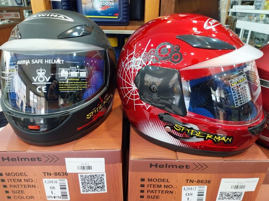 Capacete spiderman criança