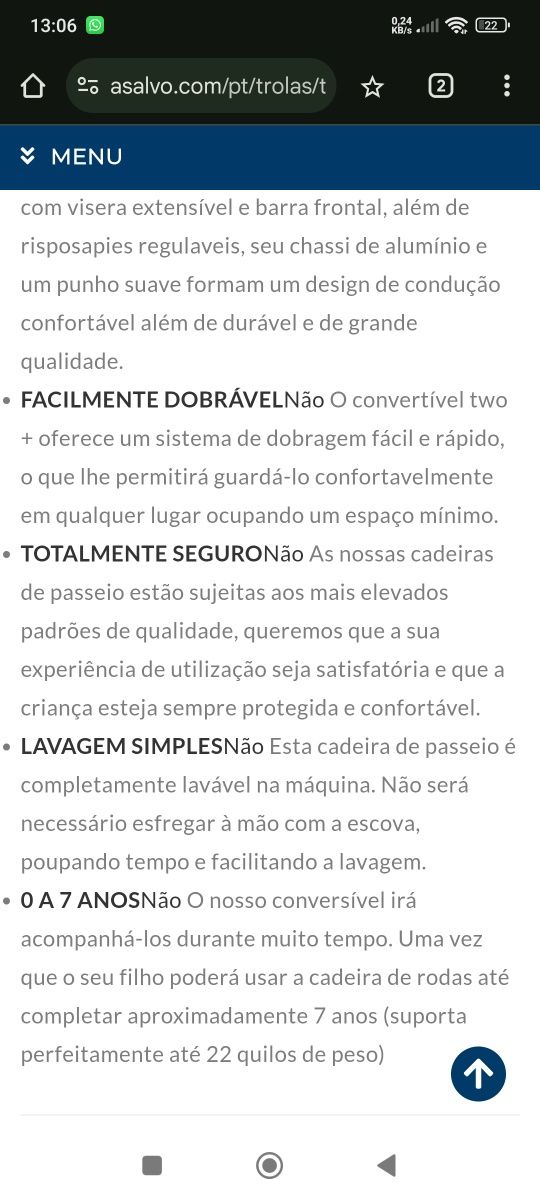 Carro de Bebé  ASALVO TWO+