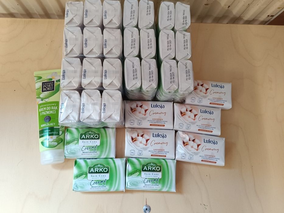 Mydełka Arko Luksja 32szt+ krem do rąk Gratis