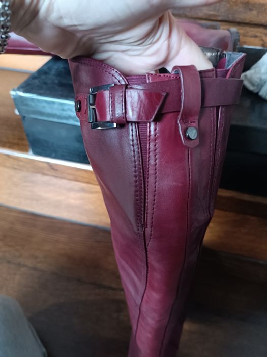 Нові шкіряні  італійськи чоботи