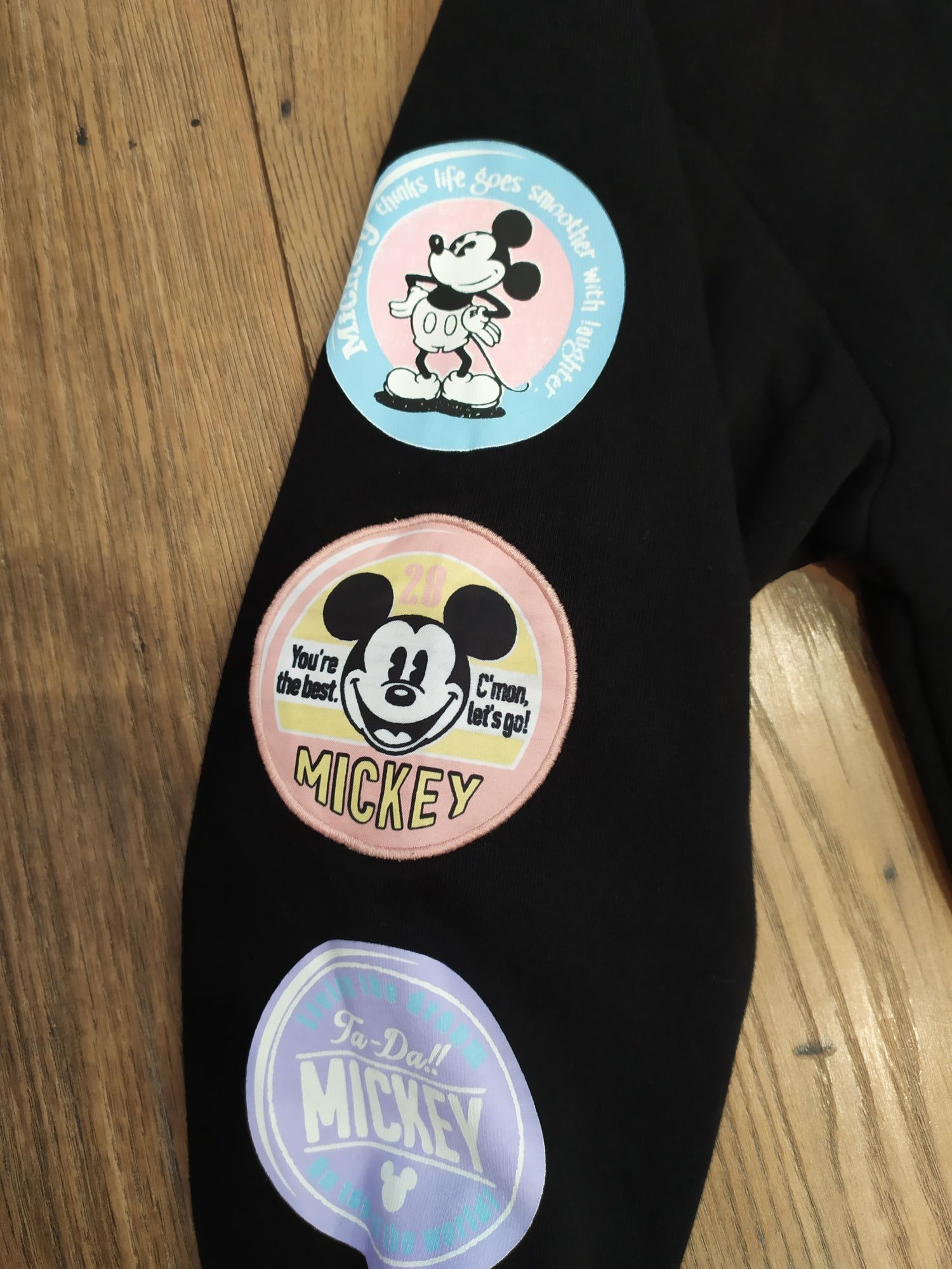 Czarna bluza damska XS S M Disney Myszka Mickey