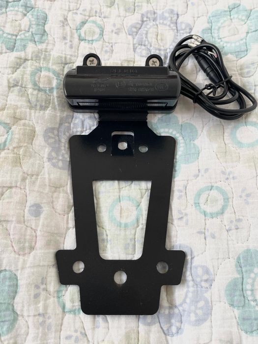 Suporte de matricula para moto com luz led