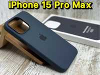 Чехол Silicone Case MagSafe на iPhone 15 Pro Max. Микрофибра