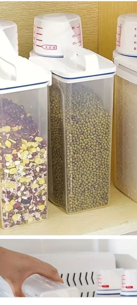 Pojemnik 2kg do ryżu, mąki, płatków, proszku. Nowy. Polecam.