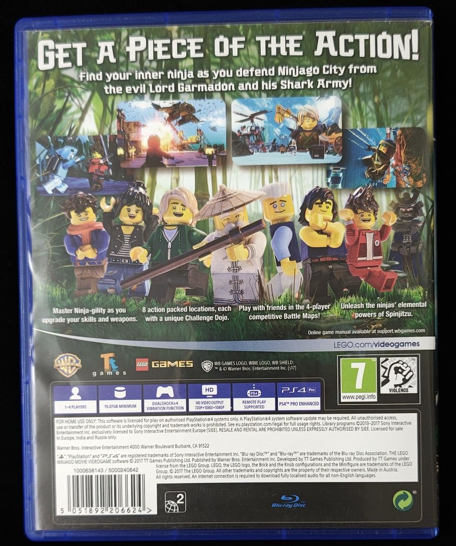 Lego Ninjago Movie PL Dubbing po polsku na PS4 i PS5 Gra w BDB stanie