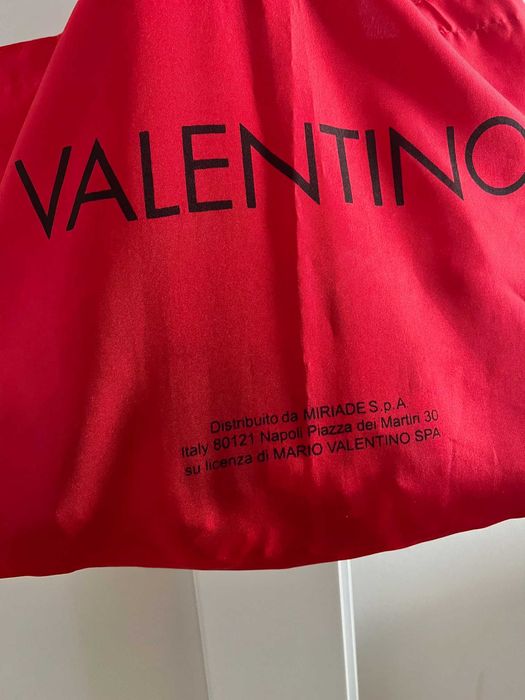 Torebka Shopper materiałowa Valentino Oryginalna Nowa Czerwona