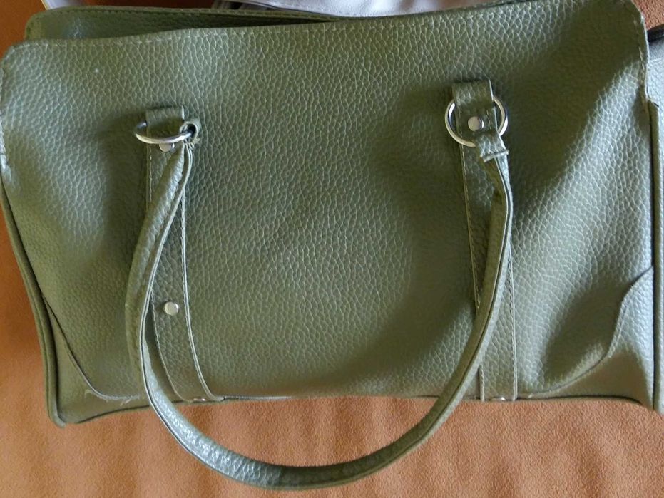Torba.Torebka gładka oliwkowa.