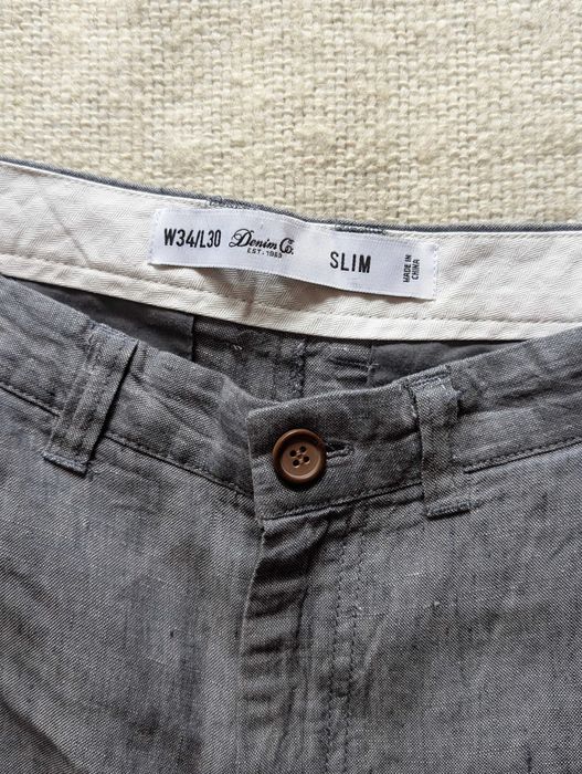 Spodnie lniane męskie