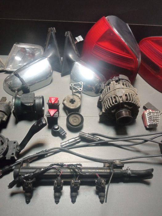 Audi A3 8L 1.6 alternator rozrusznik pompka mechanizm wtryski lusterka