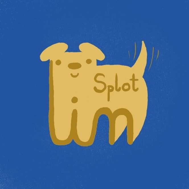 Splotlin - zabawka dla psa - szarpak - mini - niebieski