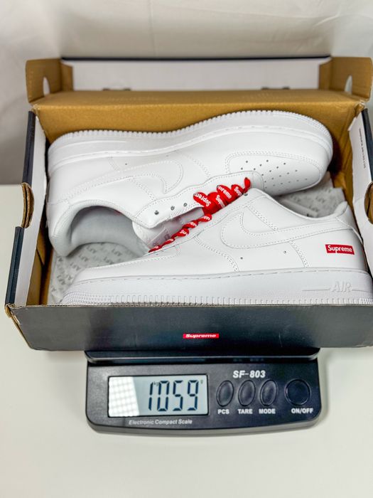 Nike Air Force 1 x Supreme – Edição Limitada, Tamanho 43
