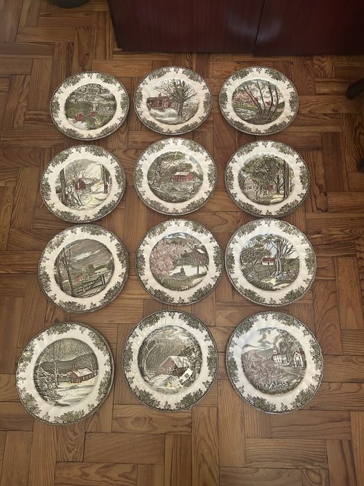 Pratos de louca inglesa