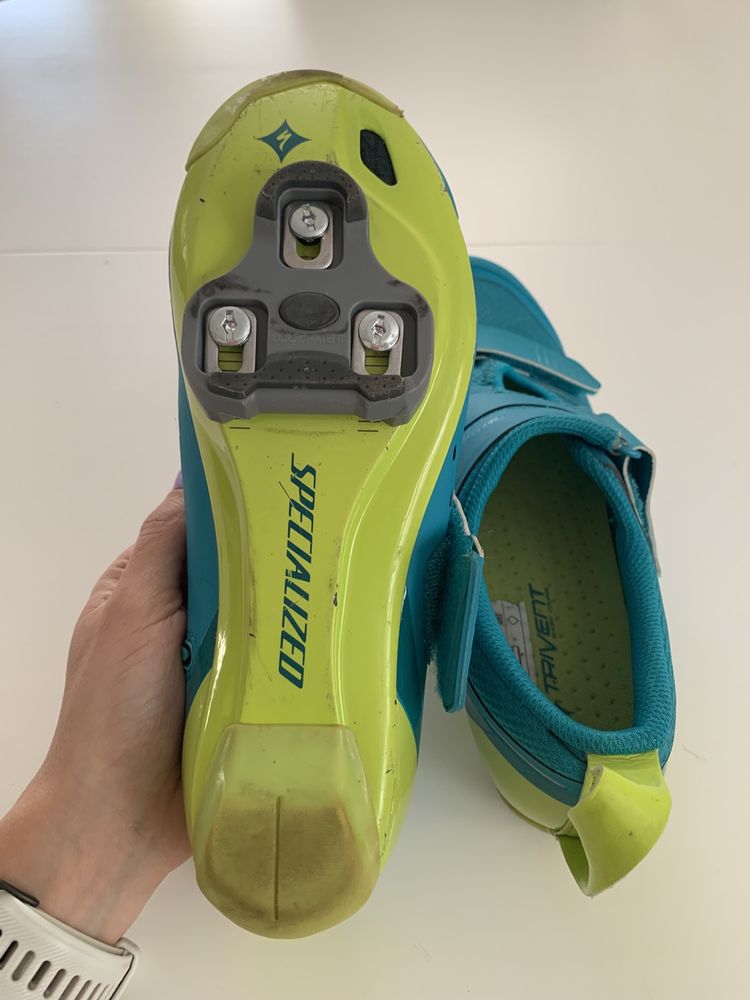 Buty rowerowe szosowe triathlonowe damskie Specialized Trivent SC