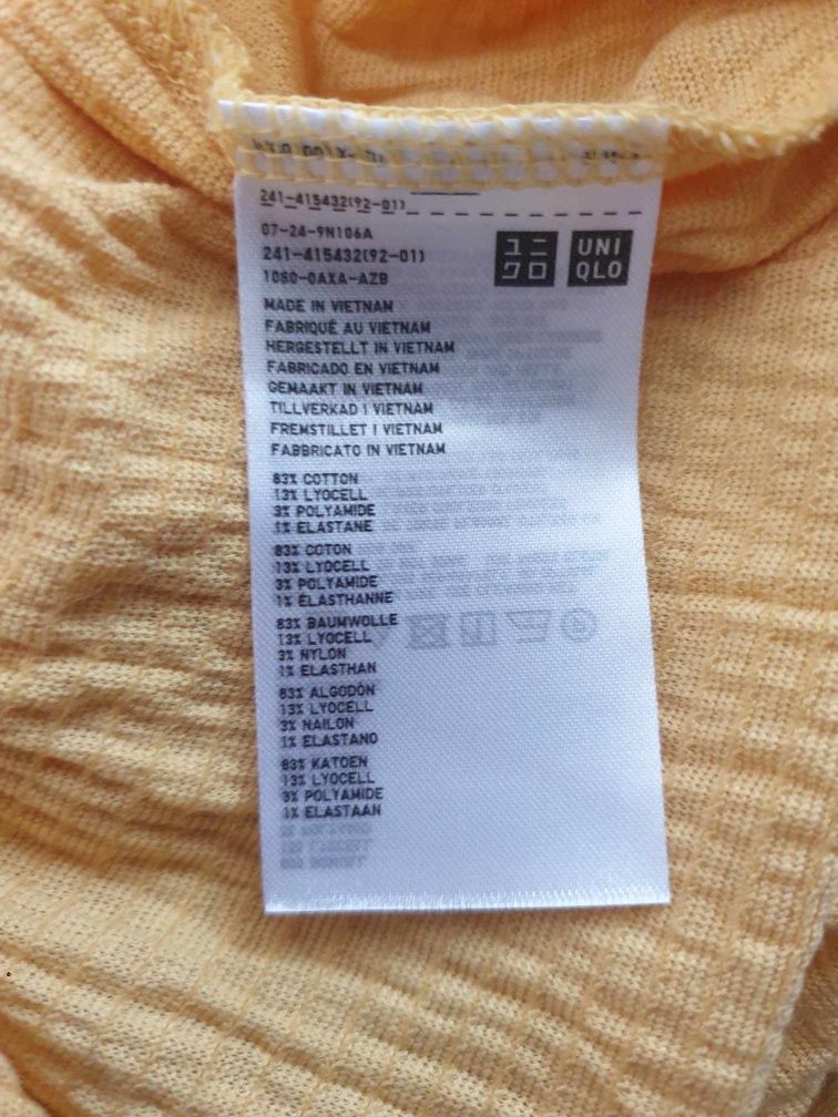 UniQlo oversize bluzka damska M
rozmiar:M
kolor:żółty 
Stan:bardzo dob