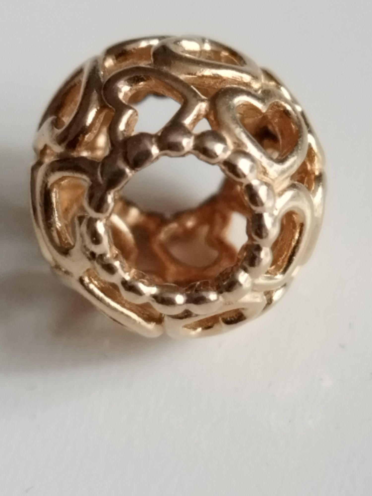 Złoty charms Pandora G585 złoto 14k