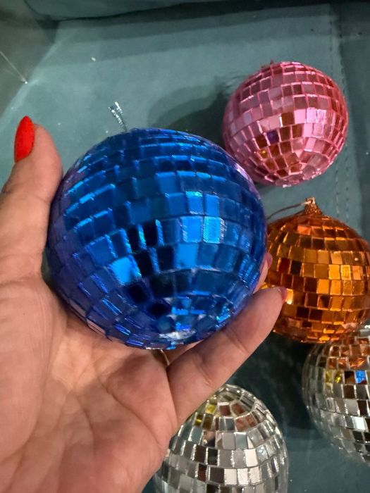 Діско шар новорічні прикраси іграшки на ялинку 12 см Disco ball диско