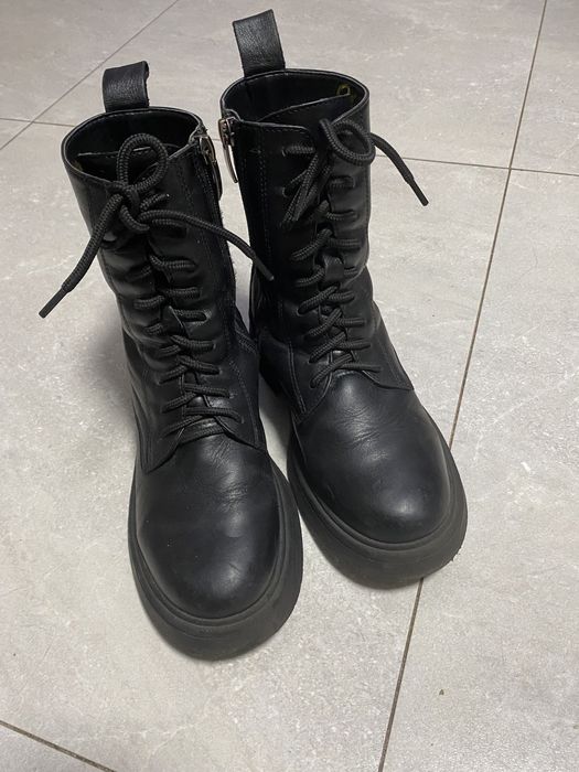 Шкіряні жіночі , підліткові чоботи Karina