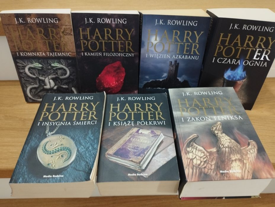Harry Potter Rowling czarna edycja komplet 1-7