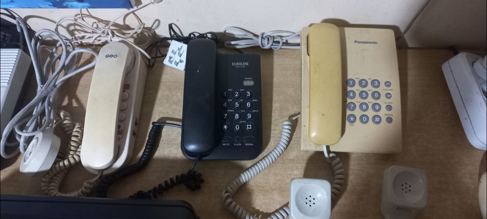 Телефони стаціонарні, дискові/кнопкові/автовідповідач/факс/трубка мт17