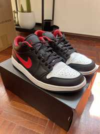 Ténis Nike Air Jordan 1 Low homem 42.5 c/ caixa e fatura