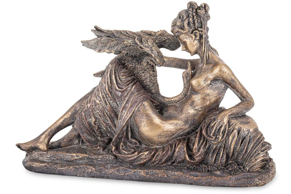 Figurka naga kobieta z łabędziem dekoracja ozdoba na prezent 168597
