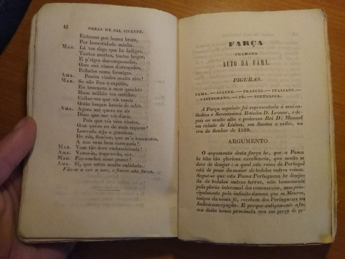 Obras de Gil Vicente tomo III ano 1852