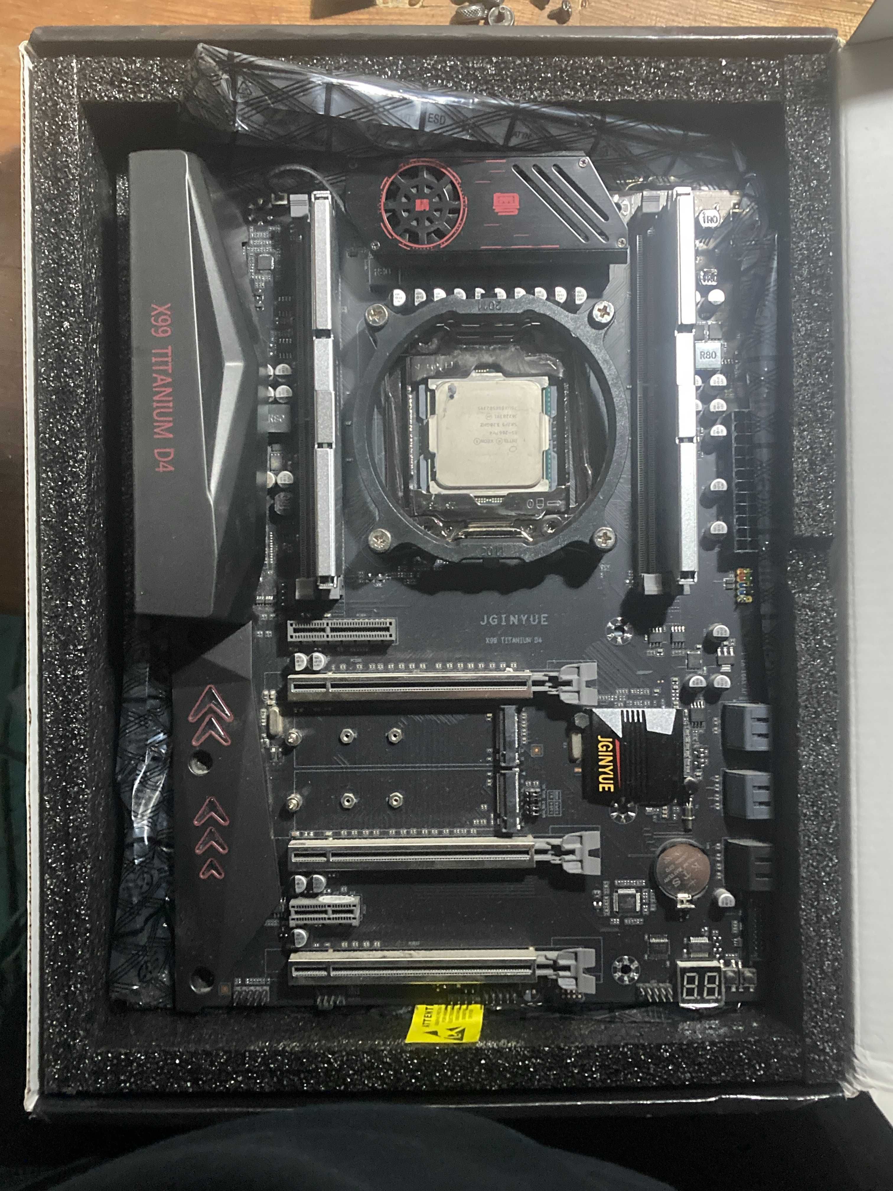 Комплект на базі Xeon материнська плата + процесор + озу 2*16 гб ddr4