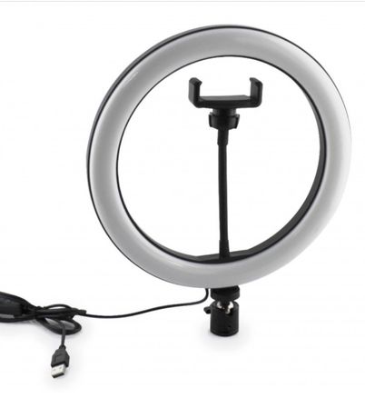 Кольцевая LED лампа для на селфи 26см телефона визажиста видеоКольцо