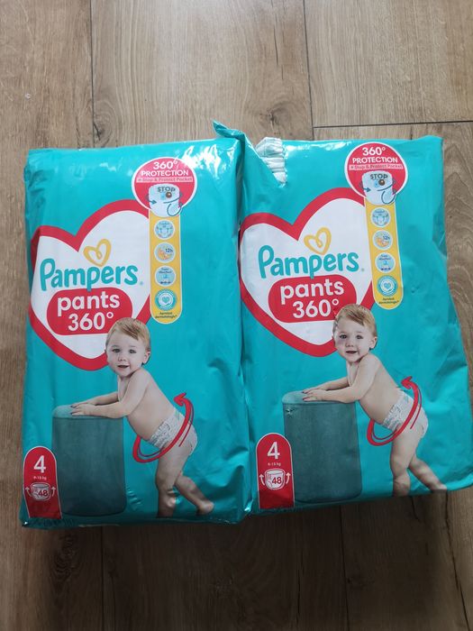 Nowe Pampersy pants nr 4, 4 paczki x 48 szt
