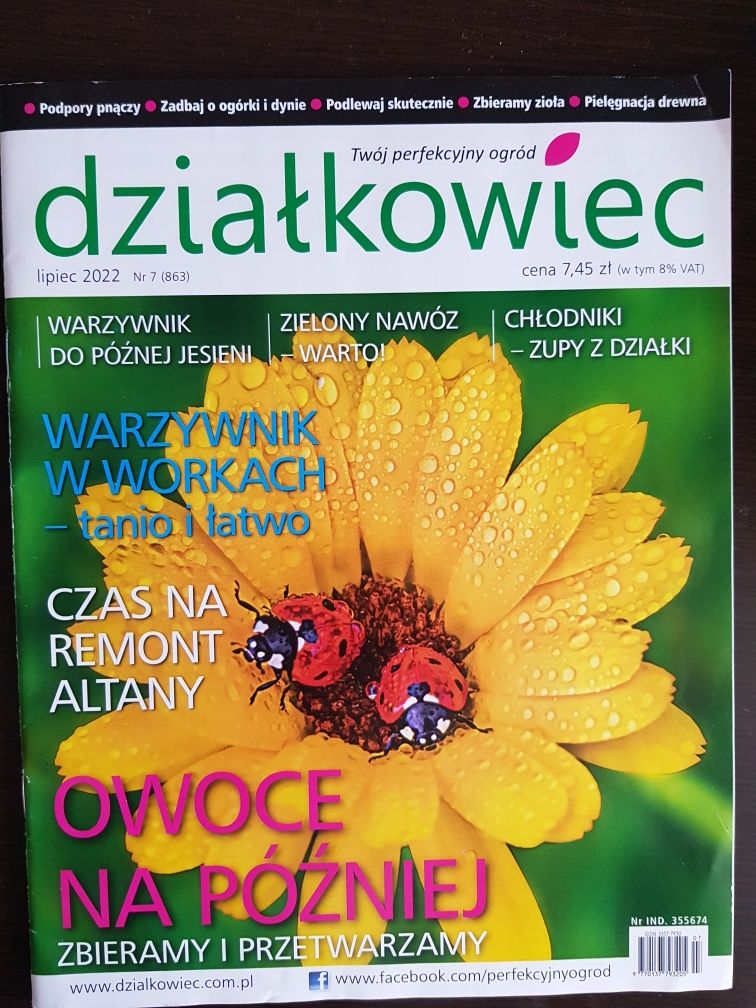 Magazyn gazeta " Działkowiec" 2022-23r. 10szt.