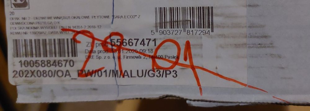 Ościeżnica do drzwi ukrytych