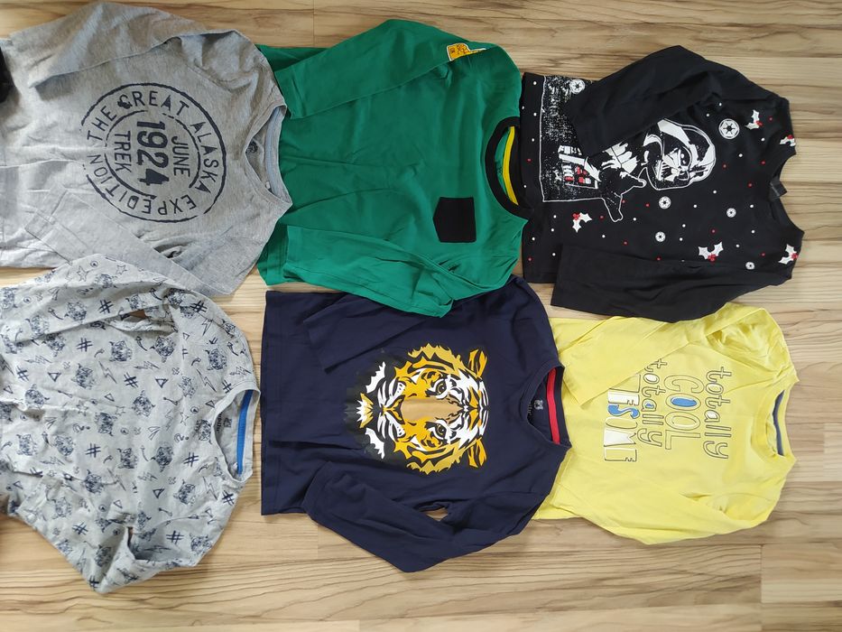 Zestaw 6 x koszulki 4 gratis t shirt 110-116