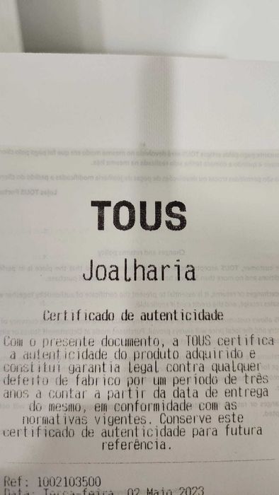 Pulseira Tous ouro original