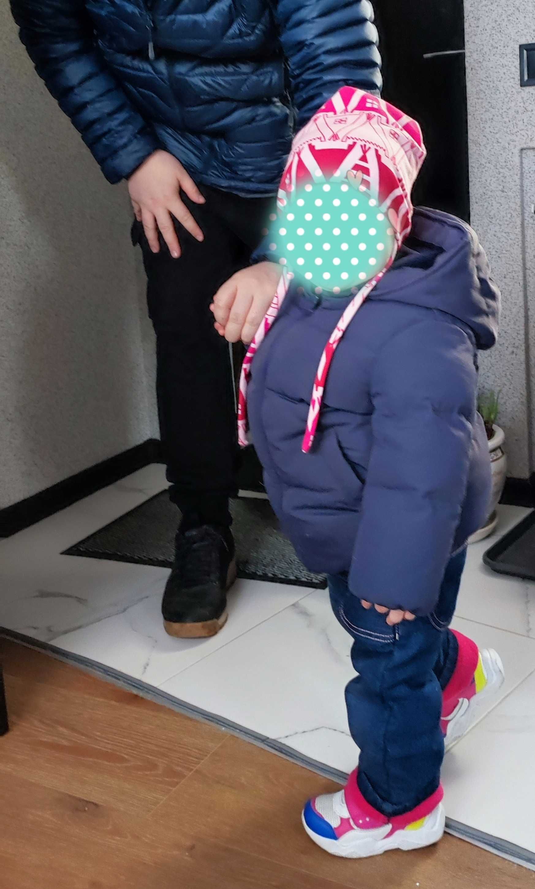Дитячий пуховик (шапка Huppa у подарунок) від японського бренду Uniqlo