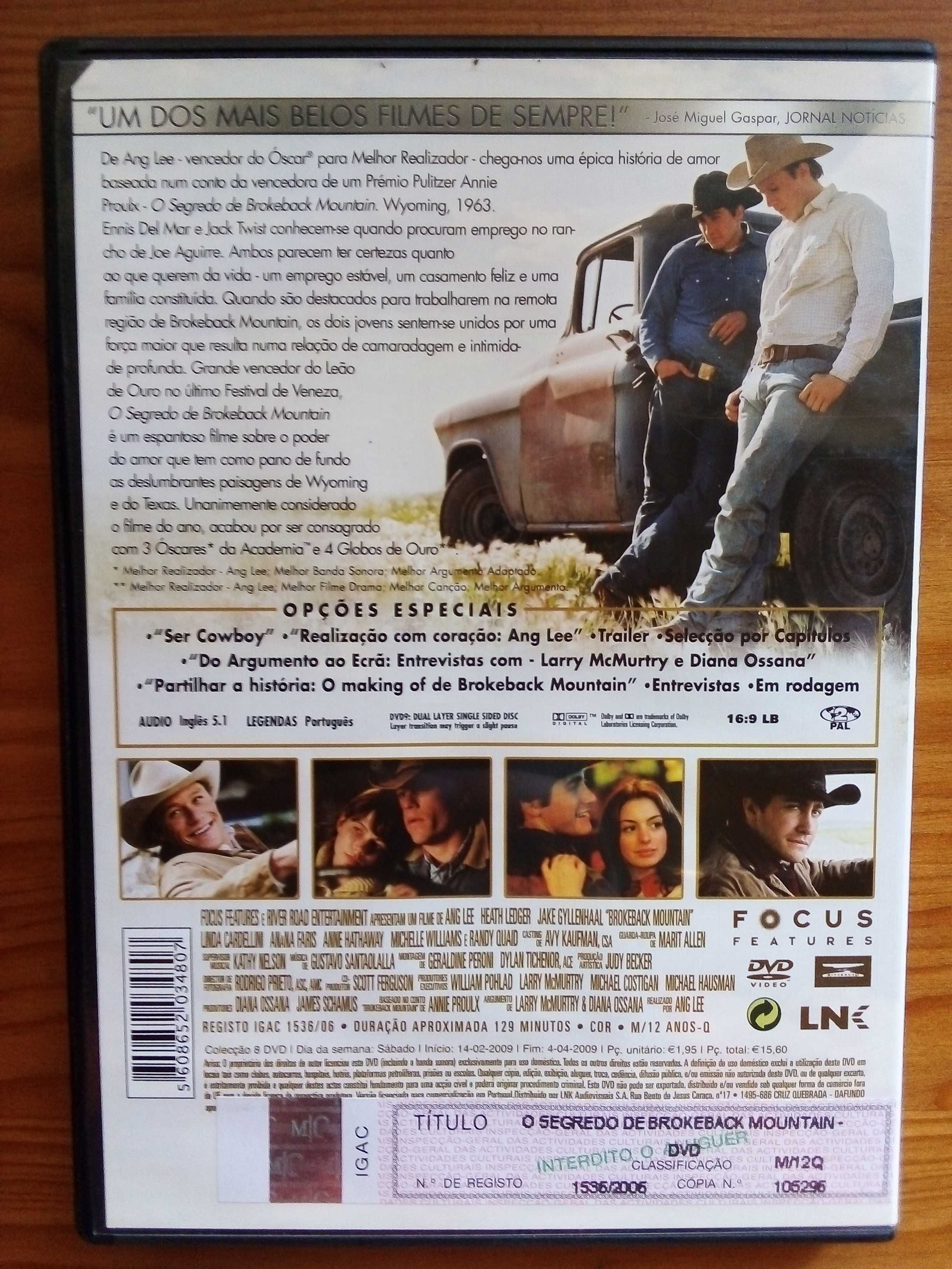 O Segredo de Brokeback Moutain (Versão corrigida) Ang Lee Heath Ledger