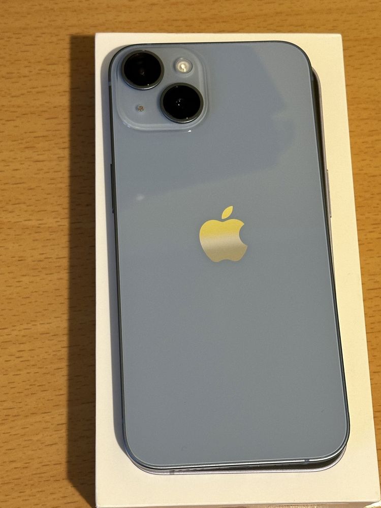 Iphone 14 blue stan jak nowy, gwarancja