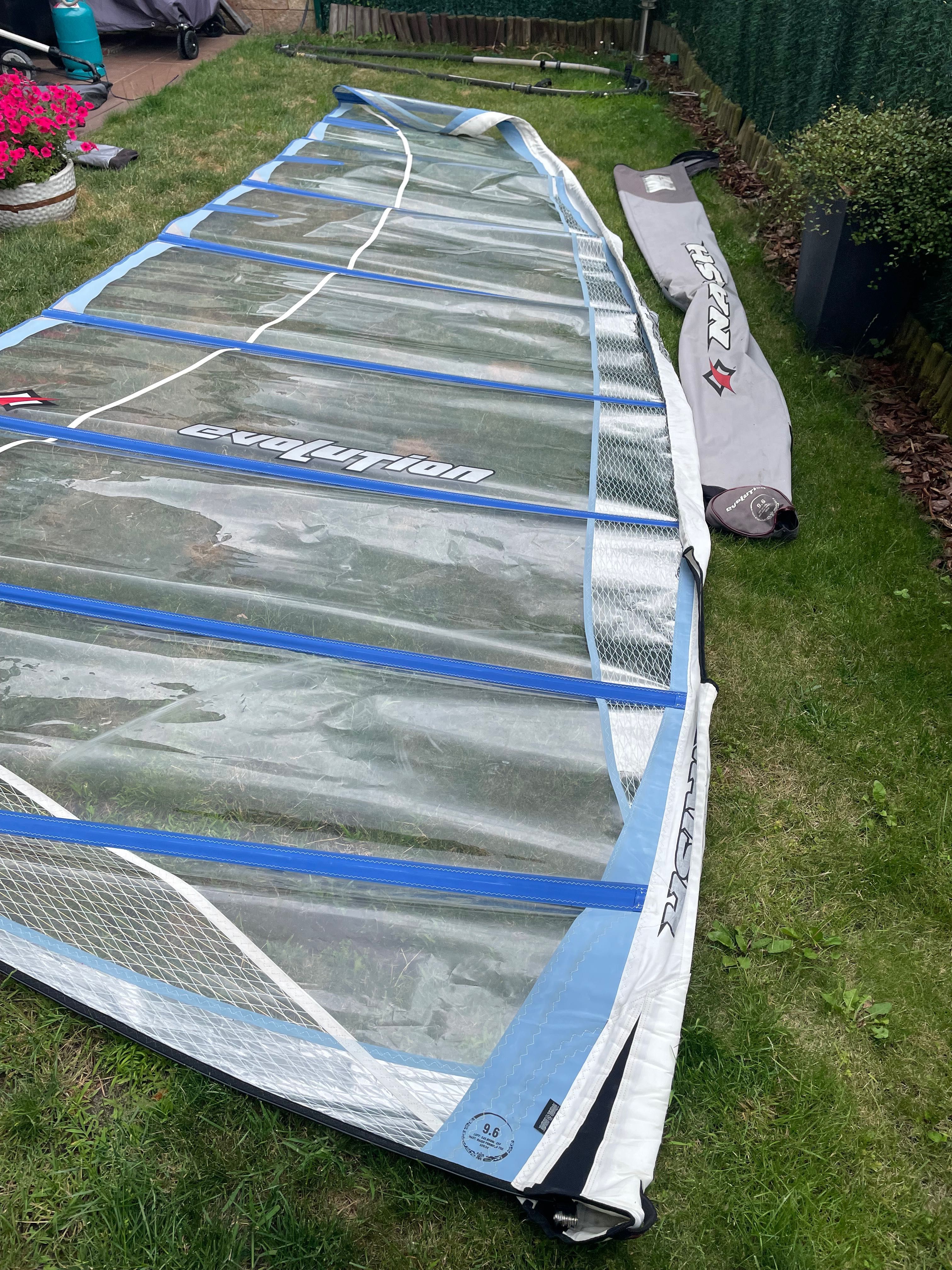 Zestaw Pędnik Windsurfingowy Naish 9.6 – Stan BDB!