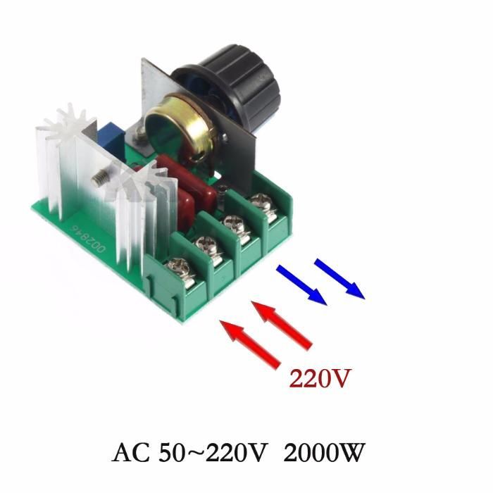 Регулятор напряжения мощности 2000 W или Диммер 2кВт