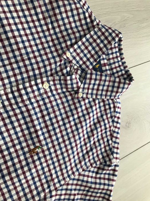RALPH LAUREN r.XS oryginalna koszula męska w kratkę stan BDB