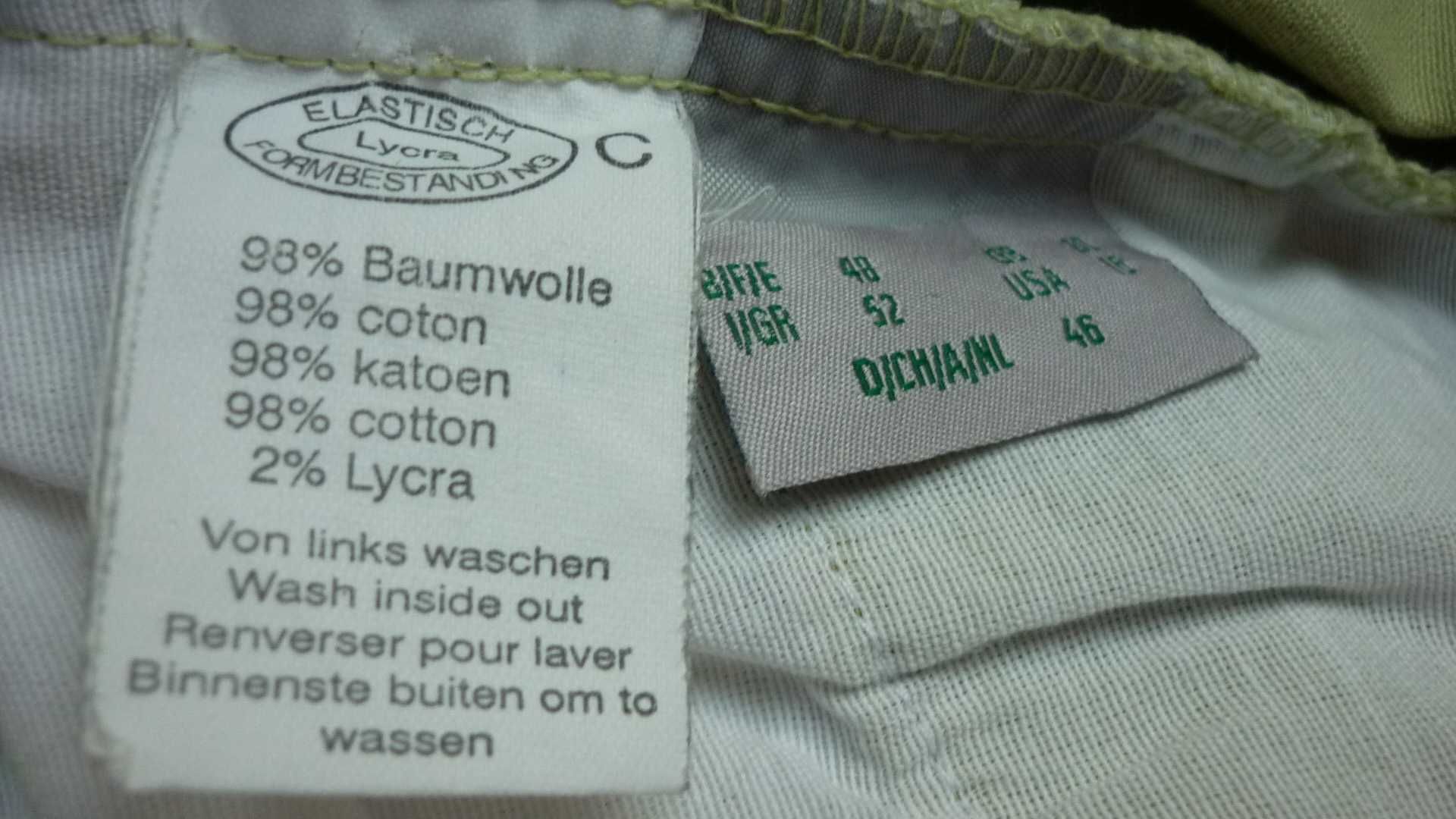 Ulla Popken -wiosenne spodnie z wysokim stanem  r; 46